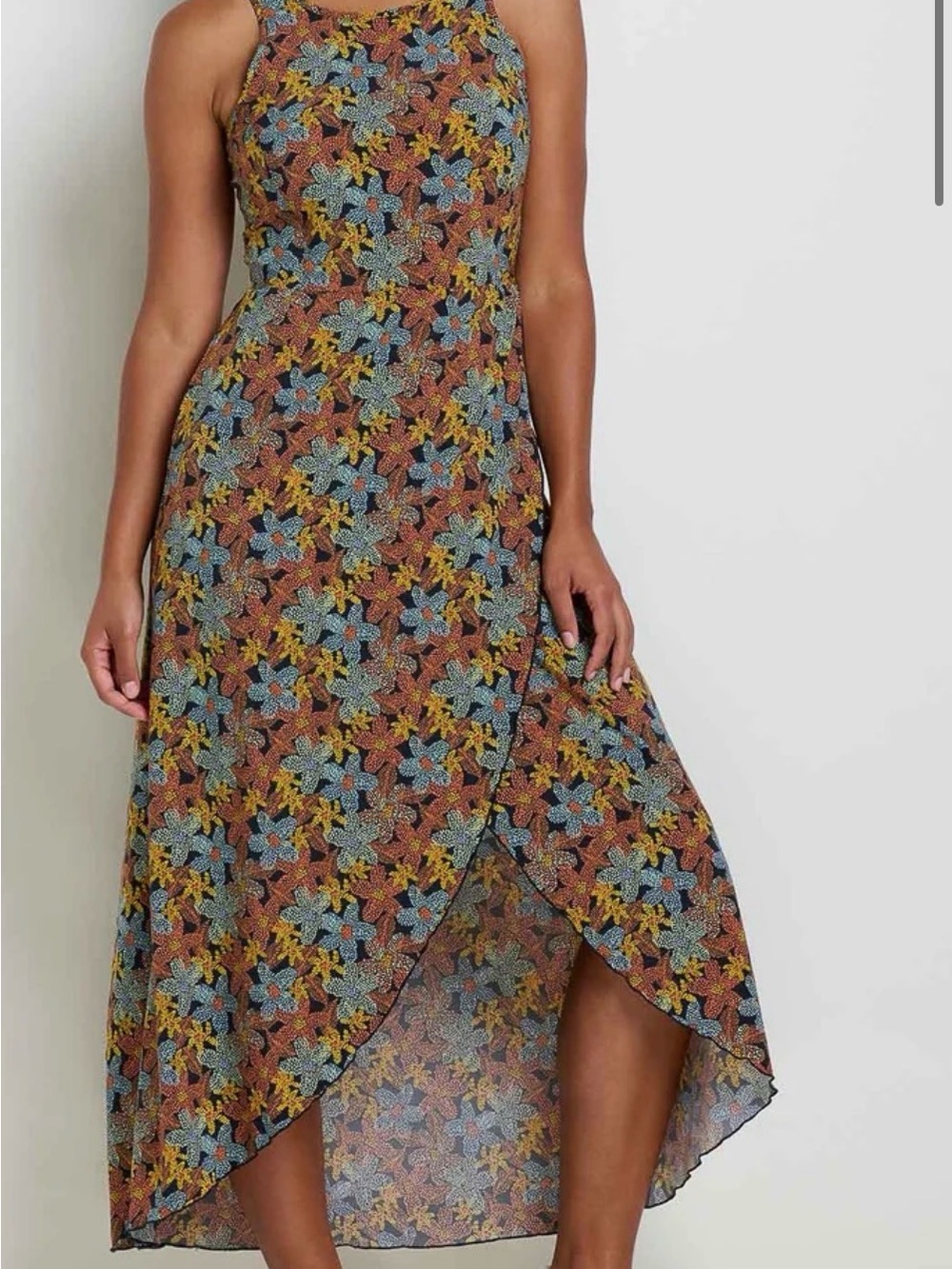 Toad&Co Title Nine Crusher Maxi Black Floral Med NWT